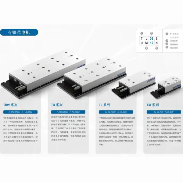 荷兰TECNOTION有铁芯直线电机,高 速,高 精度,低齿槽