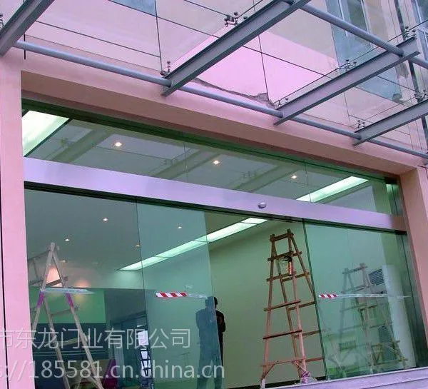 银行自动玻璃感应门 商场自动平开门 深圳弧形自动门