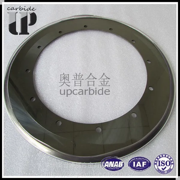 硬质合金YS2T半断分条机刀片 高精度专用钨钢圆刀70*50*1mm 镜面磨圆切刀