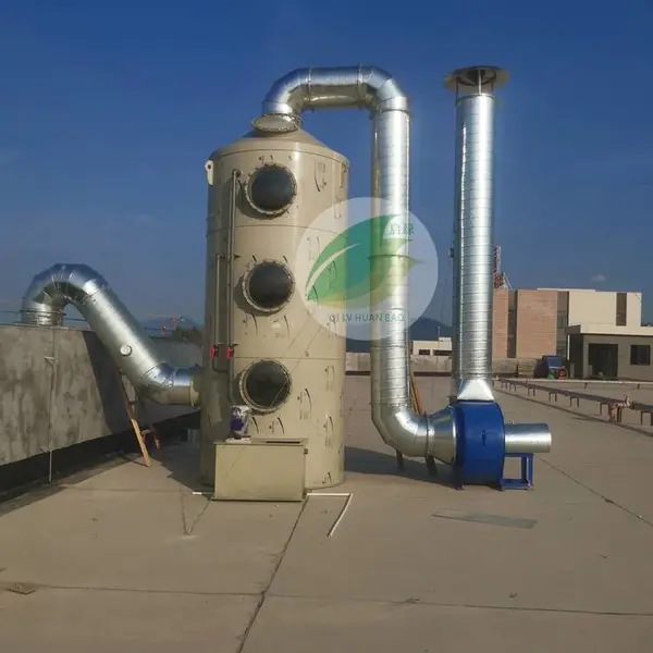 电子喷涂废气处理工艺 水喷淋工艺 微生物滴滤塔 活性炭吸附工艺