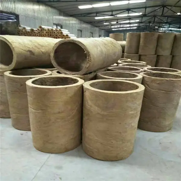 河南岩棉管 憎水岩棉管加工 贴箔岩棉管 防火岩棉管