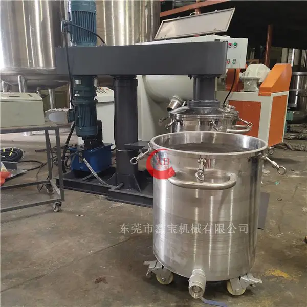 VHB增粘剂搅拌机 150L表面处理剂分散机 液压升降双轴搅拌机