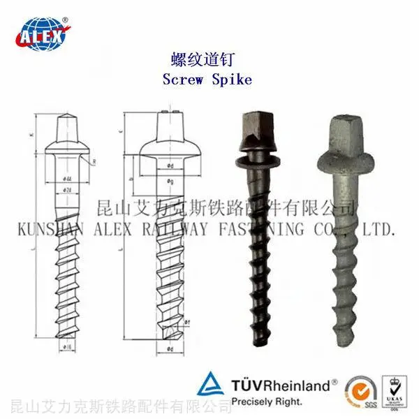Ss17铁路螺旋道钉制造工厂