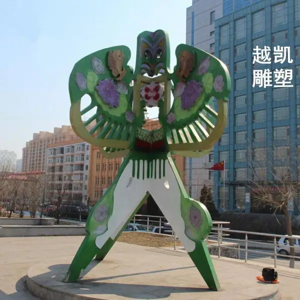 抽象风筝雕塑价格 法治雕塑 风筝现代雕塑 步行街展示