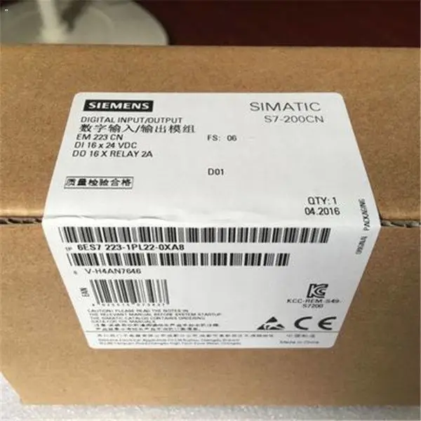 西门子S7-200CN数字量 I/OEM223用于S7-22X CPU/6ES7223-1PL22-0XA8