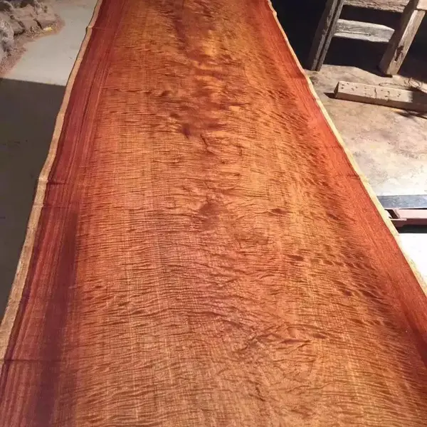 供应缅甸花梨木虎皮纹大板