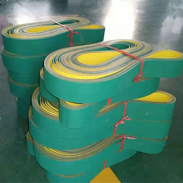 抗拉橡胶木工机械压刨镂铣机封边机高速传动黄绿尼龙片基带可定制