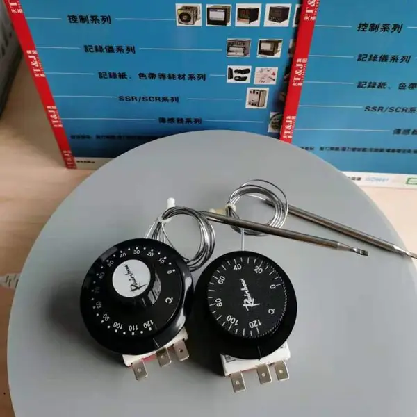 进口韩国彩虹温控开关rainbow旋钮可调式温控器TS120SB TS120SR