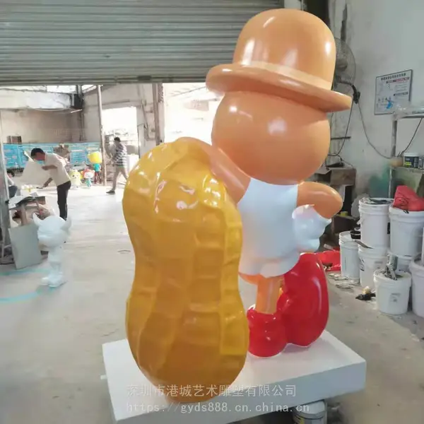 玻璃钢花生调和油宝贝食用油卡通宝宝小精灵雕塑