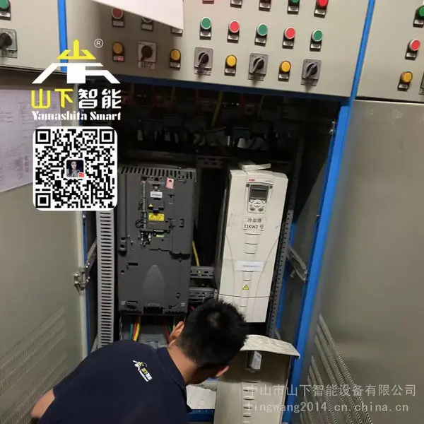 上门维修ABB变频器ACS510系列ACS510-01-125A-4无法启动55KW电机短路故障