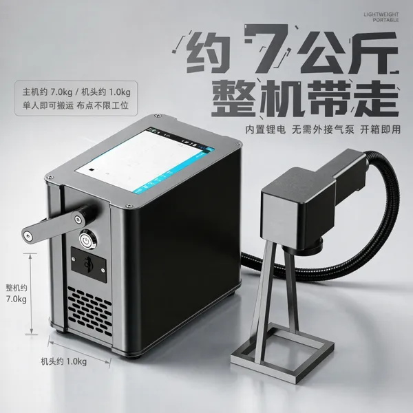 苏州台式光纤打标机不锈钢铭牌刻字机金属塑料铝合金雕刻机