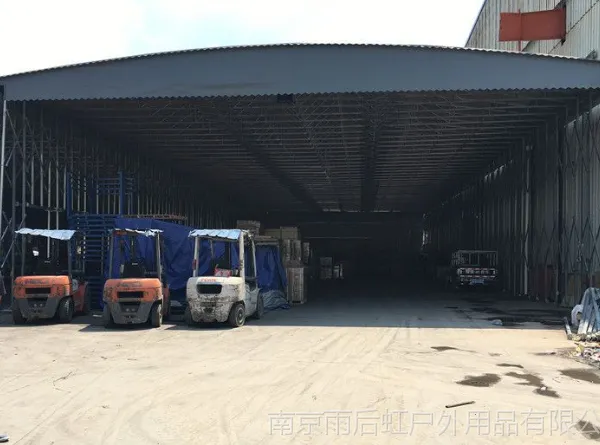 南京浦口大厂区活动蓬定做临时停车棚的推拉遮阳篷可折叠雨棚