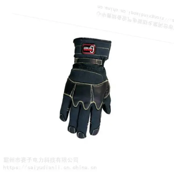 供应隔热劳保手套攀登索降手套五指式消防救援皮头套