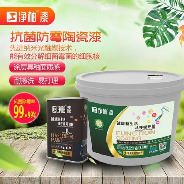 臣工净柚漆B1系列抗菌防霉陶瓷漆内墙漆杀菌净化空气招商***医用涂料