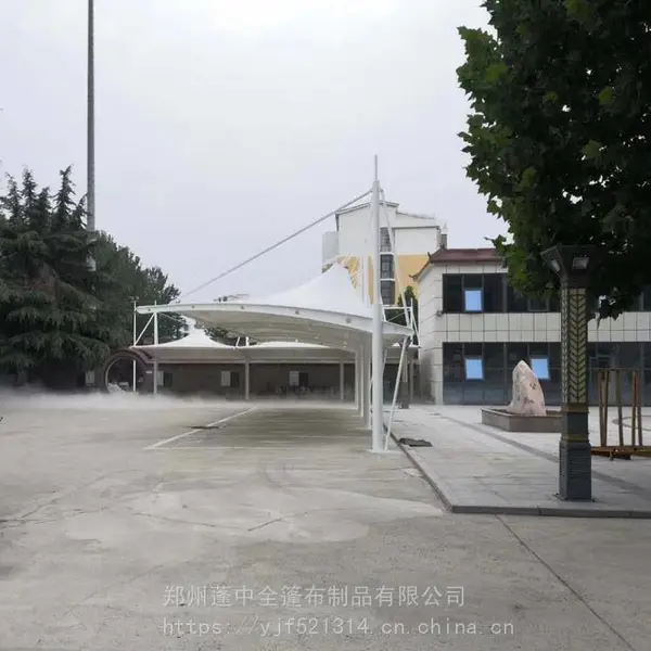 顺发生产制作SFMJG5501小汽车停车场膜结构雨篷 PVDF膜布