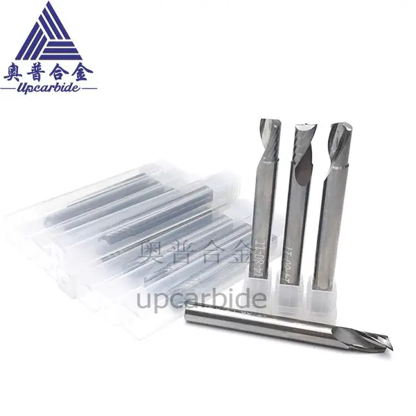 D8*8*14*80mm硬质合金单刃木工钻孔铣刀