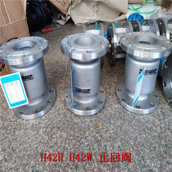 温州 H42W-16P 不锈钢法兰止回阀 DN400不锈钢304立式止回阀 H42W-10P