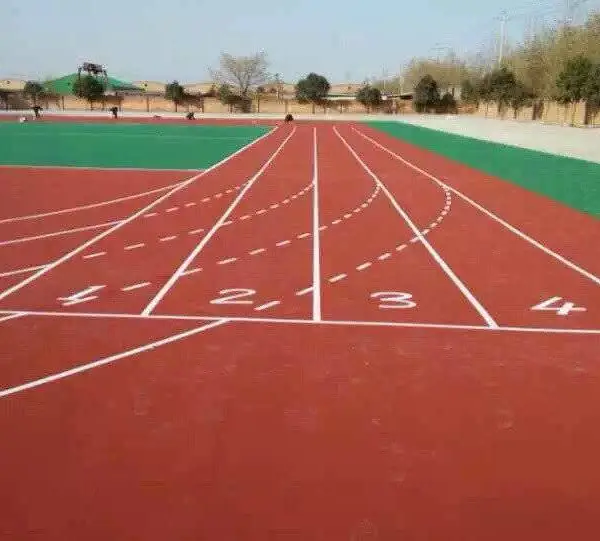 沥青基础水泥基础跑道施工混合型跑道全塑型跑道全塑型自结纹跑道