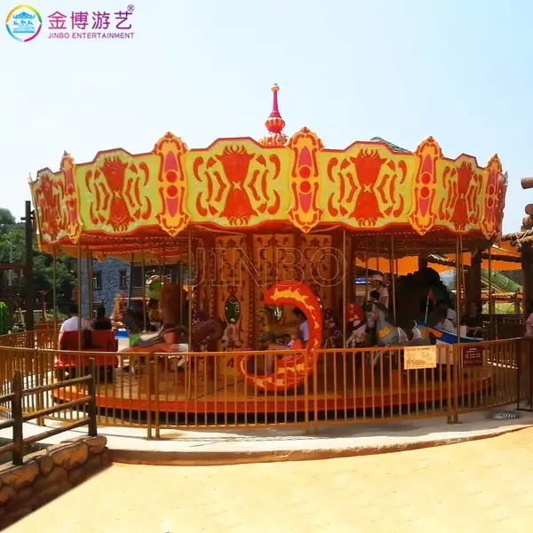 休闲农业机动游乐设备 16座旋转木马 24座欧式转马游艺器材报价