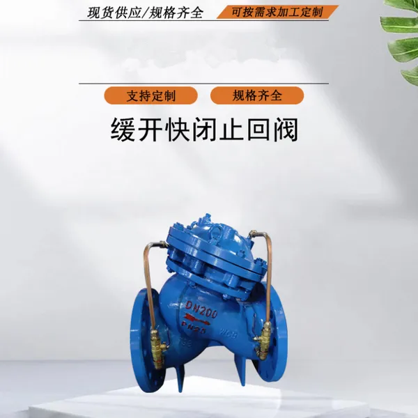 单向水力控制阀 DY30BX-10 DN80 缓开快闭常压止回阀