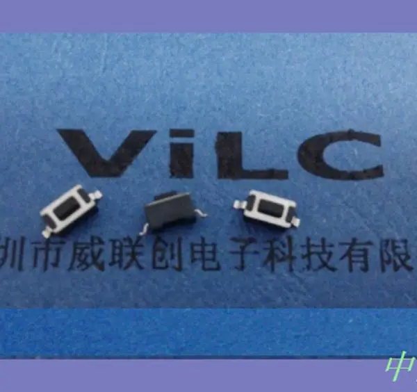 3X6 黑色 轻触按键开关 TC-1312A 180度2P平贴