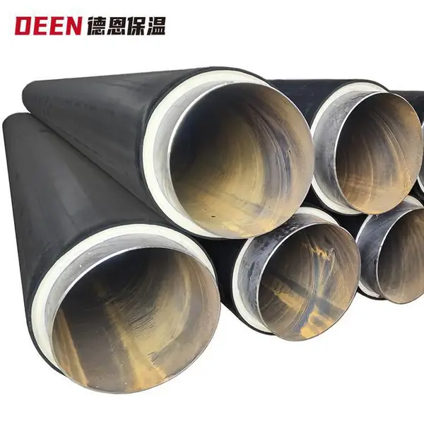 矿用聚氨酯保温钢管，冷热水预制直埋循环保温管