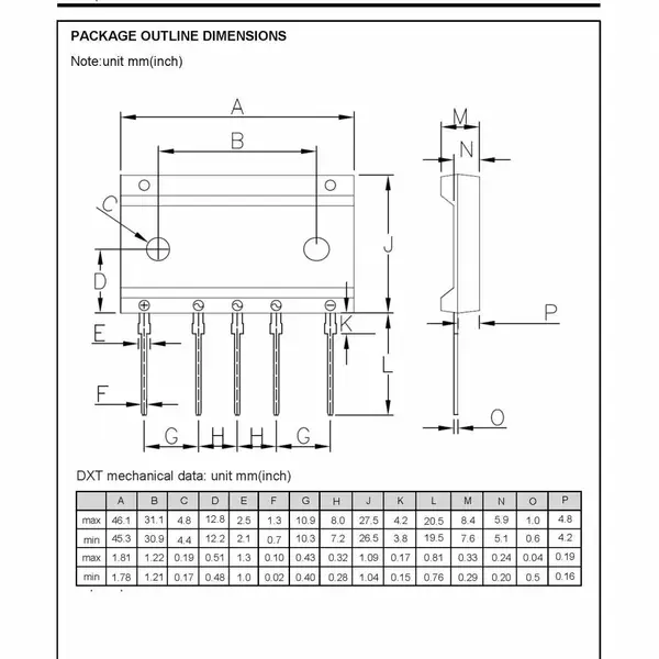WORLD沃尔德 DXT8006E50 桥式整流器 采用DXT封装