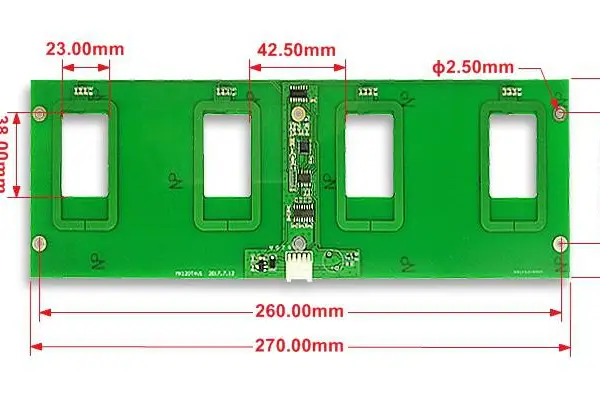 圆志科信 RFID 射频模块 多路天线 IC 卡高速读写读卡单元