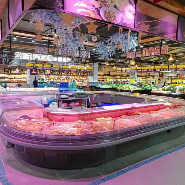 奇力鲜肉柜商用冷藏柜超市保鲜柜冰柜(支持定制出口海外贸易)