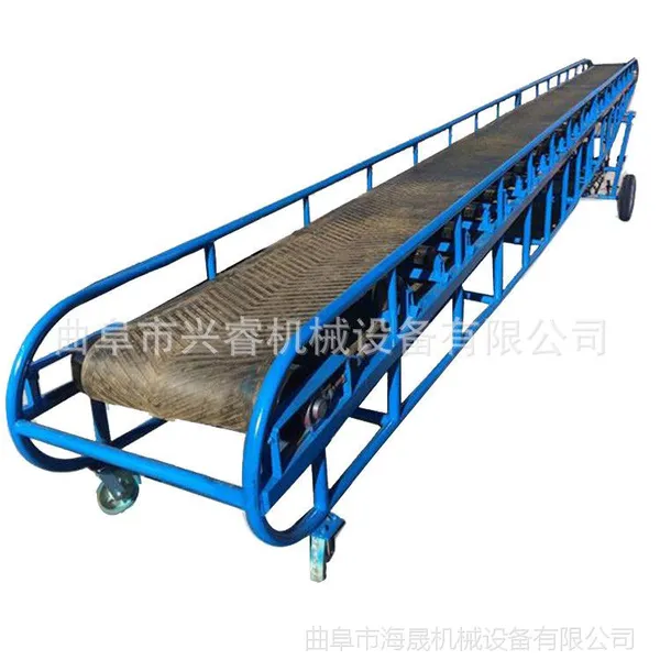 皮带运输机无动力滚筒定制 株洲 倾角式皮带输送机
