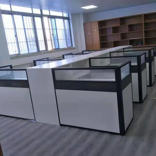 定制家具安装屏风工位卡座转角加大桌面带贵