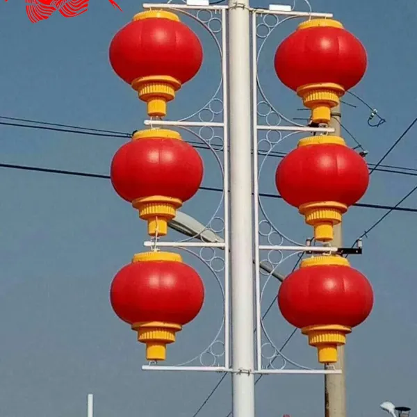 亚克力街道灯杆灯笼LED市政亮化灯笼pvc材质防雨防晒不易掉色