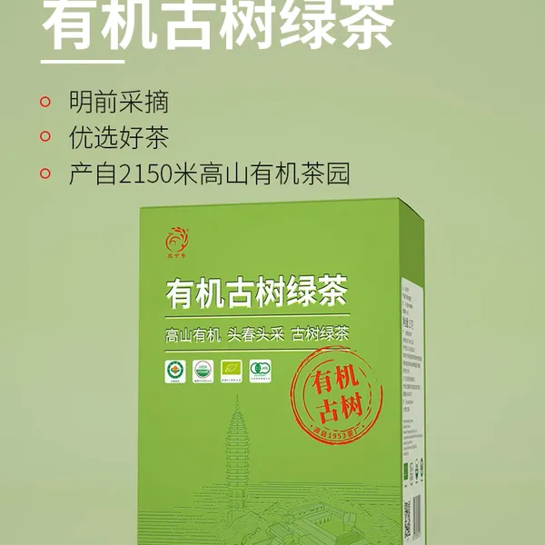 云州问境·有机古树绿茶 2025年春茶清新清香高品质健康茶