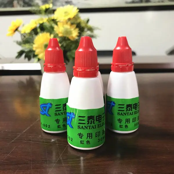 三泰电子回单机印油红色银行ATM机回单柜印油自助票据打印机印油