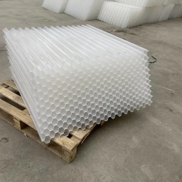 斜管填料厂价直供 聚丙烯蜂窝斜管填料 Φ80 给水工程沉淀池用