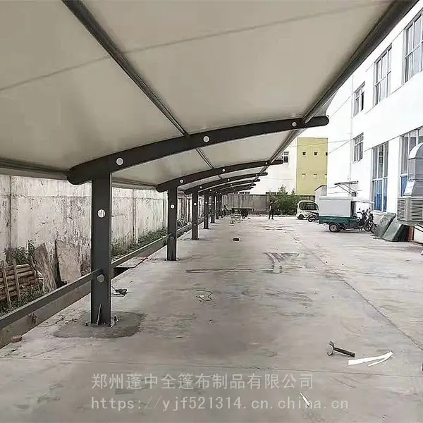 顺发定制南京SF-MJG0574自行车阳光板停车棚造型优美
