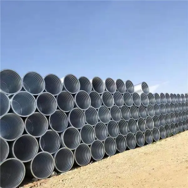 整体钢制波纹管涵施工 兰州整装金属波纹涵管 涵洞排水