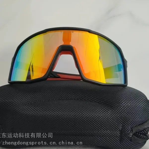 供应正东可定制电镀款全框架骑行眼镜