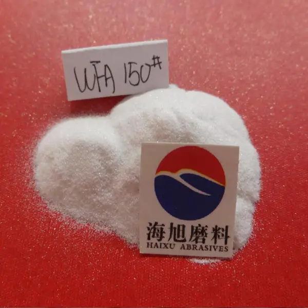 郑州海旭磨料除锈去毛边专用150#目白刚玉 白刚玉号砂