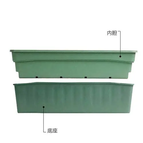 成都批发长槽花盆厂家 高架花盆 规格齐全