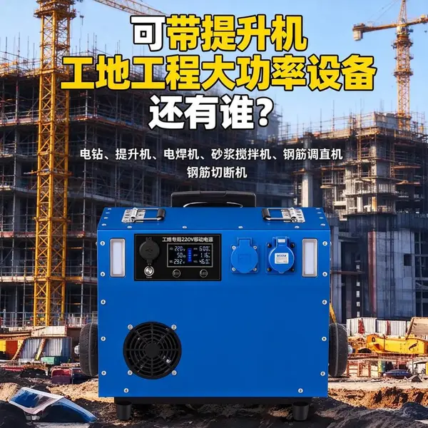 380V大功率户外移动电源 大容量储能电瓶 工程工地应急便携 房车摆摊可定制