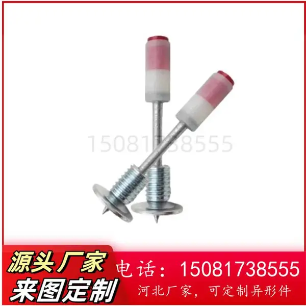 自带螺纹射钉M8螺纹一体炮钉吊顶螺纹钉迷你枪专用炮钉螺纹钉厂家