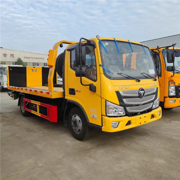 道路清障车 5米2蓝牌一拖二救援拖车 海战力配件