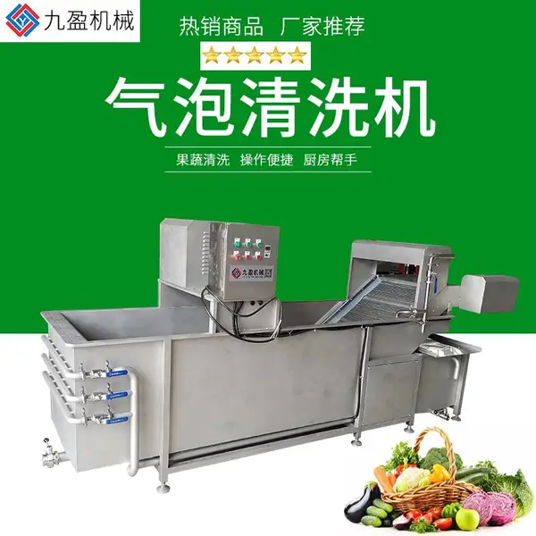气泡清洗机JY-4200翻浪式鼓泡清洗机 大型洗菜机