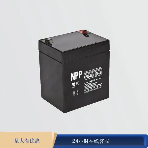 NPP耐普铅酸蓄电池NP12-4医疗设备12V4AH电梯消防太阳能免维护UPS