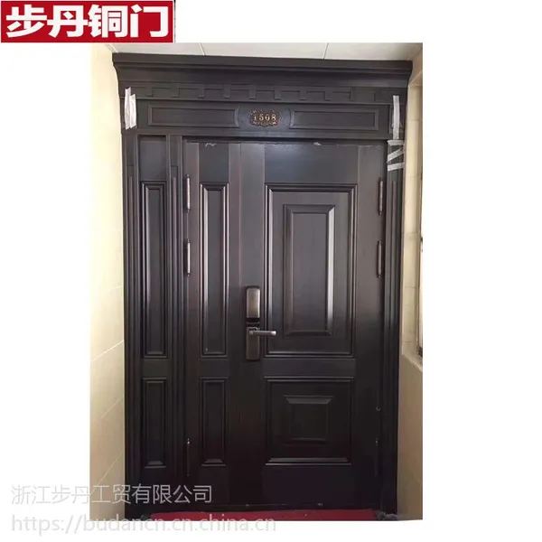 步丹铜门厂家批发定制不锈钢防盗门防盗子母门别墅进户门