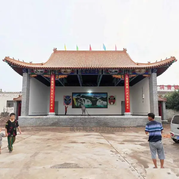款式多样的广场鼓楼 现代戏楼 寺庙修缮施工