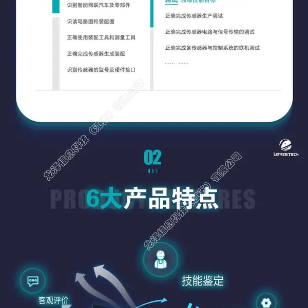 龙泽智能网联汽车智能传感器测试装调1+X仿真教学软件(初级)