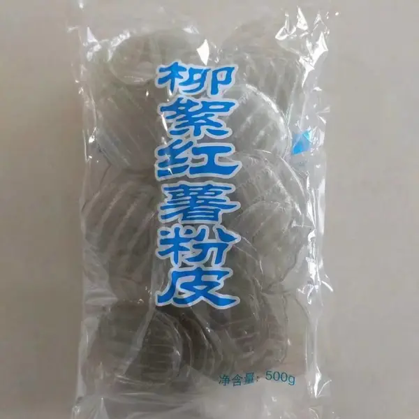 供应优质柳絮红薯粉皮500g×10/箱出口级可贴牌