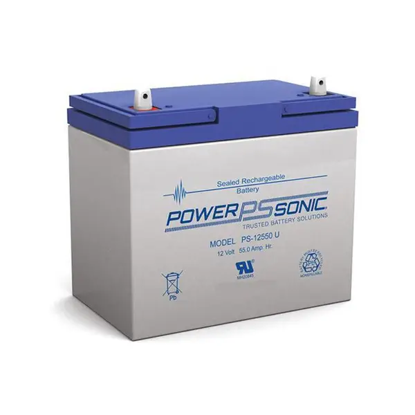 POWER SONIC免维护蓄电池PS-12550U 12V55AH基站储能 EPS电源